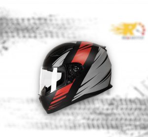 Casco moto Faseed 816 integral negro rojo