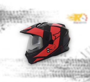 Casco moto hro mx330 multipropósito con sun visor