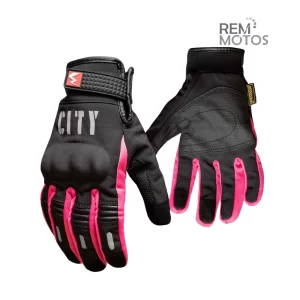 Guantes para Moto Madbike City Rosa