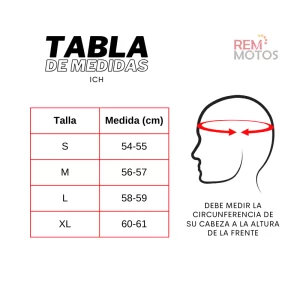 tabla-medida-casco-ICH