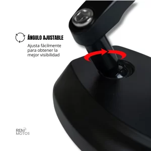 Espejos retrovisores para manillar de moto - Imagen 2