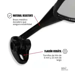 Espejos para carenado de moto - Imagen 3